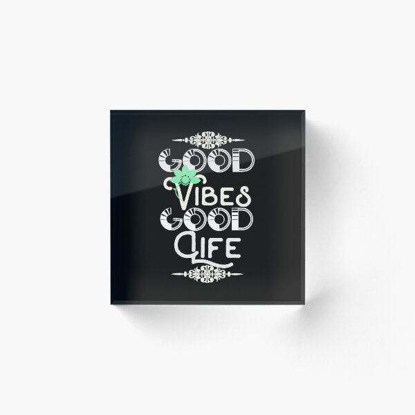 Item preview, Good Vibes Good Life new retro vintage trending quote  designed and sold by PrimeScripts.