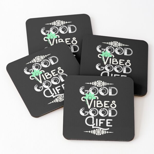 Item preview, Good Vibes Good Life new retro vintage trending quote  designed and sold by PrimeScripts.