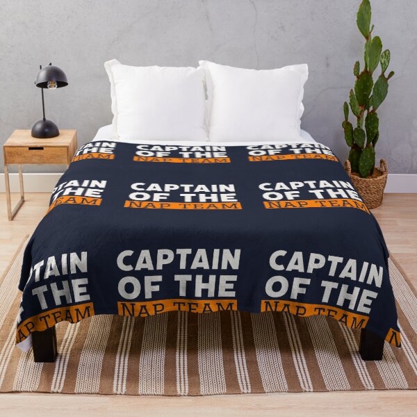 Captain of the nap team Throw Blanket