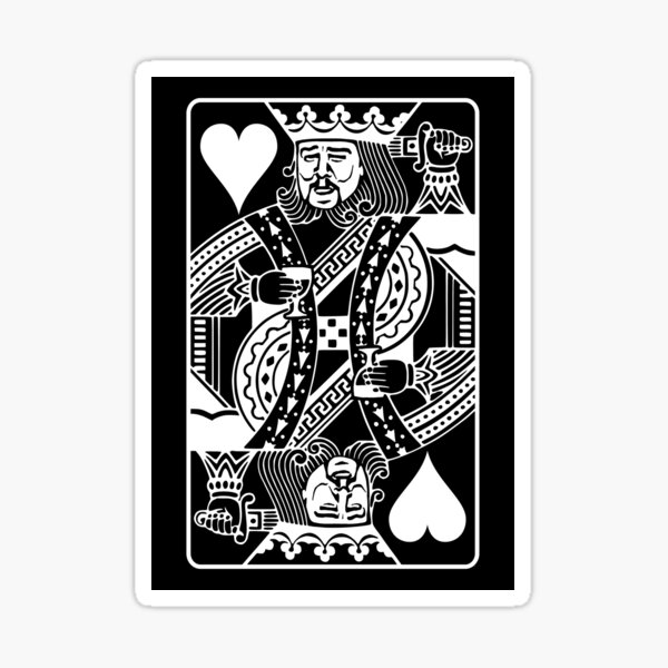 Leo Poker Face Sticker