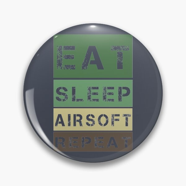 Item preview, eat sleep airsoft repeat designed and sold by Henri Vellart.