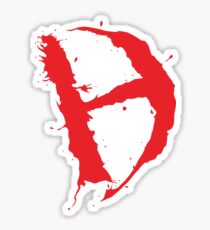 Diamanda Hagan D-H Logo (Red) Sticker