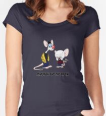 Pinkman and the brain - Breaking Bad/ Pinky and the brain Women's Fitted Scoop T-Shirt