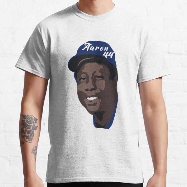 Hank Aaron #44 Milwaukee Baseball Fan Worn Look Sports T Shirt