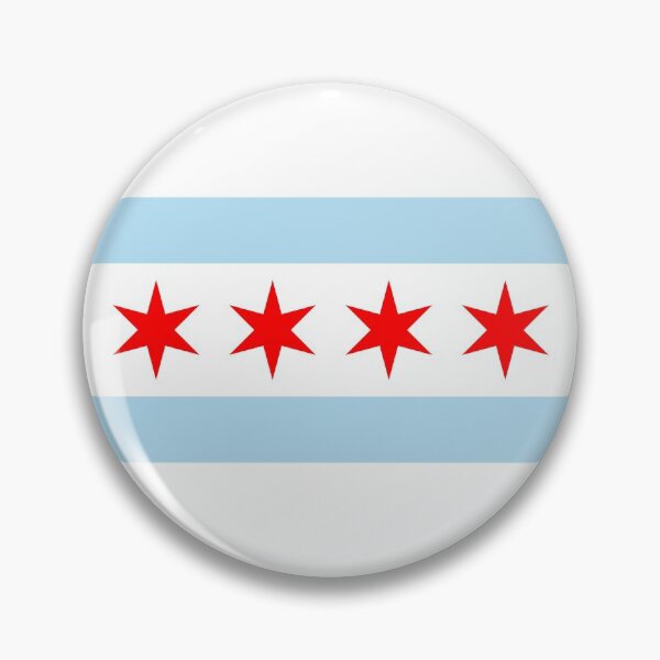 Item preview, Chicago City Flag White, Blue, Red designed and sold by Sporting Colour.