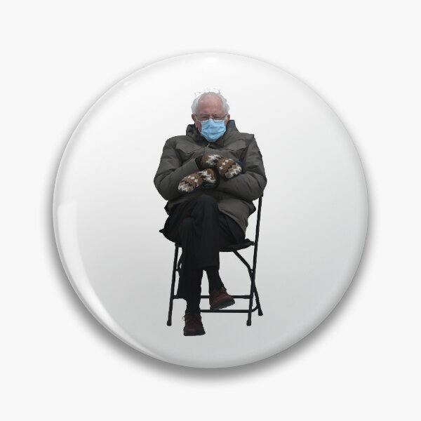 Item preview, Bernie Sanders Folding Chair Mittens Meme designed and sold by flyrocket.