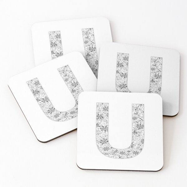 Item preview, Letter U Zentangle designed and sold by Pavnud.