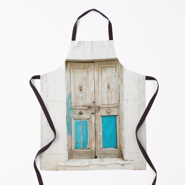 Item preview, Old wooden door with turquoise paint residue designed and sold by Melissa Peltenburg.