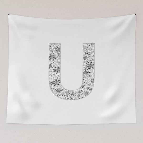 Item preview, Letter U Zentangle designed and sold by Pavnud.