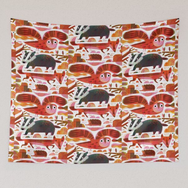 Item preview, Owl, Badger, Fox and Hedgehog designed and sold by gklucas.