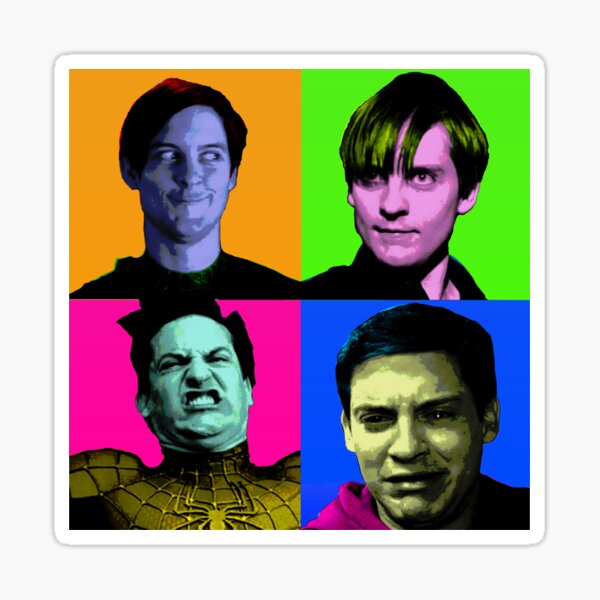 Toby Maguire Pop Art Sticker
