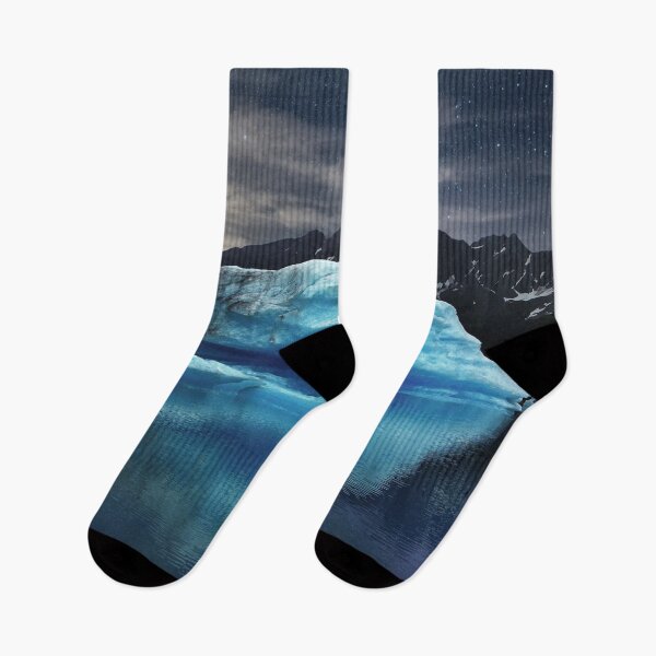 Item preview, Starry Alaska night scenic snow mountains designed and sold by August-E.
