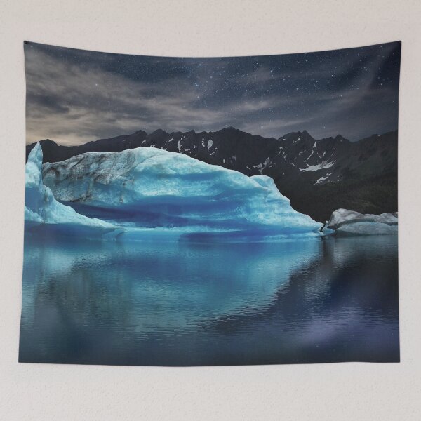 Item preview, Starry Alaska night scenic snow mountains designed and sold by August-E.