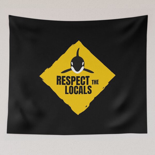 Item preview, respect the locals orca killer whale designed and sold by Original1977.