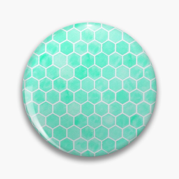 Item preview, Green Hexagon/Honeycomb Pattern - White designed and sold by VvdVenDesign.