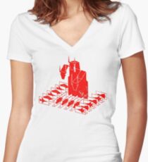 Camiseta entallada de cuello en V Rey Geedorah: Llévame a tu líder