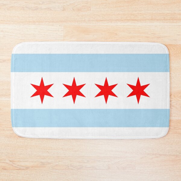 Item preview, Chicago City Flag White, Blue, Red designed and sold by Sporting Colour.