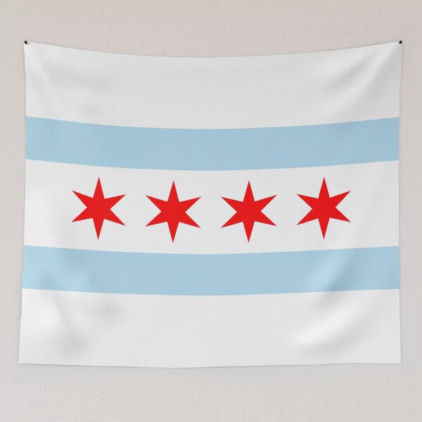 Item preview, Chicago City Flag White, Blue, Red designed and sold by Sporting Colour.
