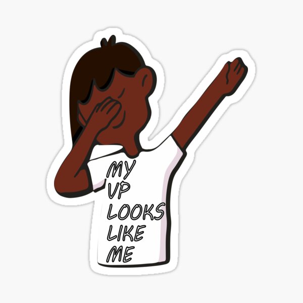 dabbing black girl my VP looks like me Sticker