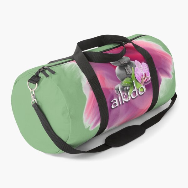 Aikido Meditation Pebbles - Martial Arts Motif Duffle Bag