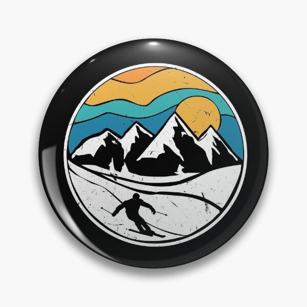 Item preview, Vintage Skiing Skier And mountain designed and sold by Tom2468.