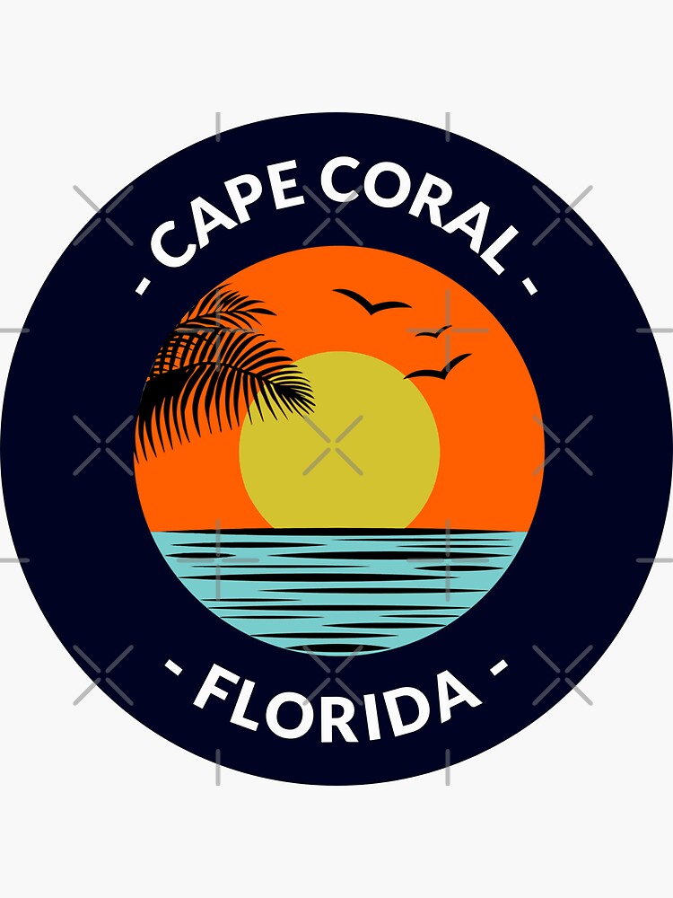 "Cape Coral Florida Beach Sunset" Sticker for Sale by Taumaturgo