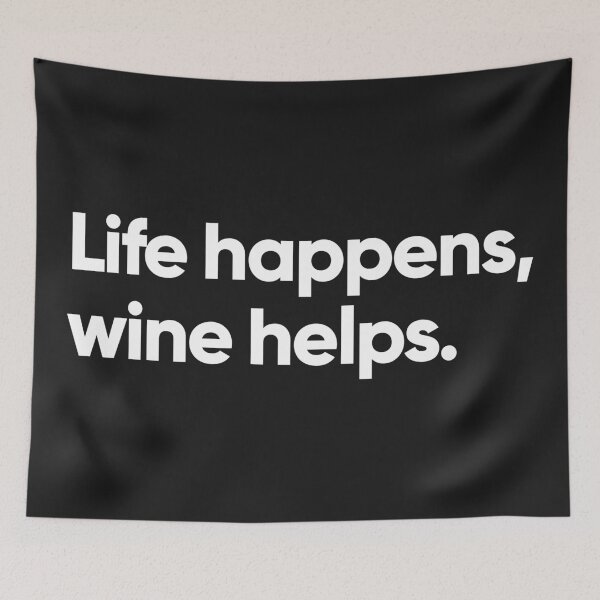 Item preview, Life happens, wine helps designed and sold by Bojkiw.