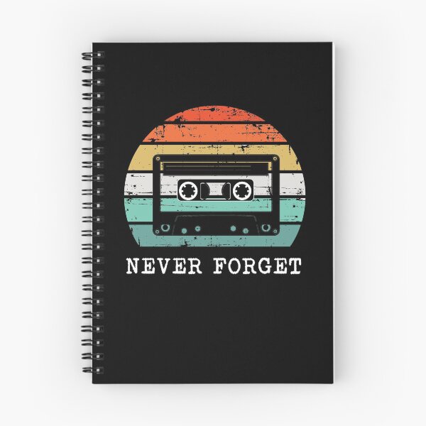 Item preview, Never Forget Music Cassette Tape Retro Sunset Analog Tech designed and sold by fizzypoptees.