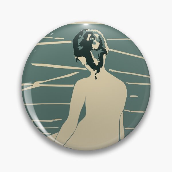 Item preview, Vintage Japanese Style art nouveau  Style mid century modern Zen Bather designed and sold by adrienne75.