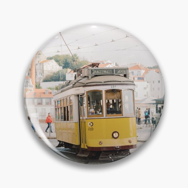 Item preview, Yellow Tram in Lisbon | Portugal Streetcar Travel Photography | Europe Trolley designed and sold by slowestsummer.