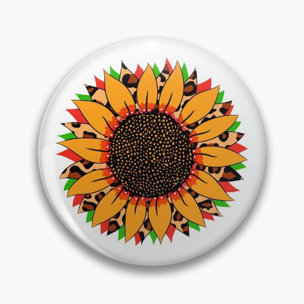 Item preview, Leopard Sunflower Colorful Design designed and sold by MisPuHoney.