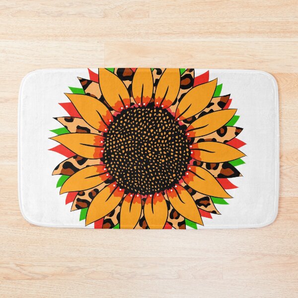 Item preview, Leopard Sunflower Colorful Design designed and sold by MisPuHoney.