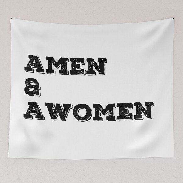 Item preview, Amen and Awomen- black designed and sold by Vaishnavi Deo.