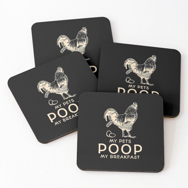 Item preview, My Pets Poop My Breakfast - funny chicken and egg design in cream designed and sold by katiekendall.