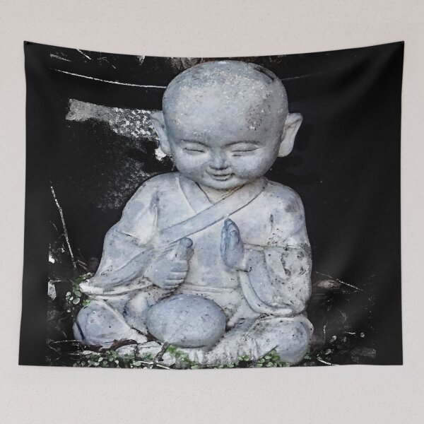 Item preview, Baby Buddha Chanting in his garden  designed and sold by Jennifer Morcom.