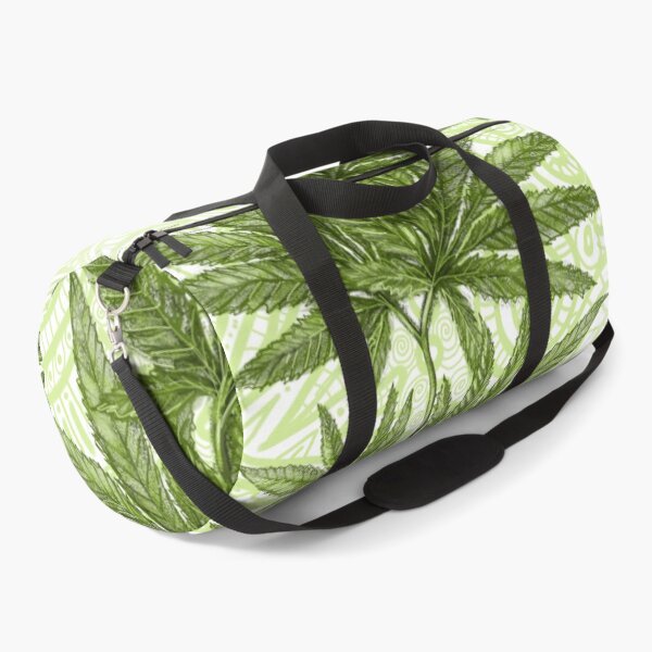 Item preview, Hemp Plant on Green Spirals designed and sold by Cherie Roe Dirksen.