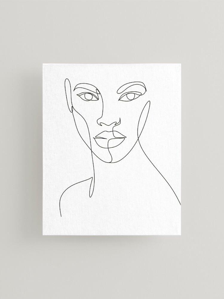 Fine Line Abstract Art Boho Head Of Flower Print Botanical Print Afro  American Woman Portrait Printable Wall Art Black Woman Line Art Female Face  Art