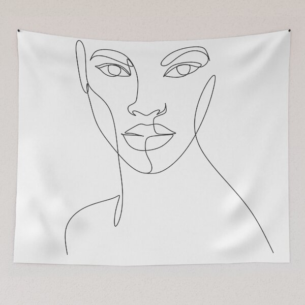 Item preview, Black Woman Portrait Line Drawing, Afro Woman, African American Woman Line Art, Art Print, Minimalist Printable Wall Art designed and sold by OneLinePrint.