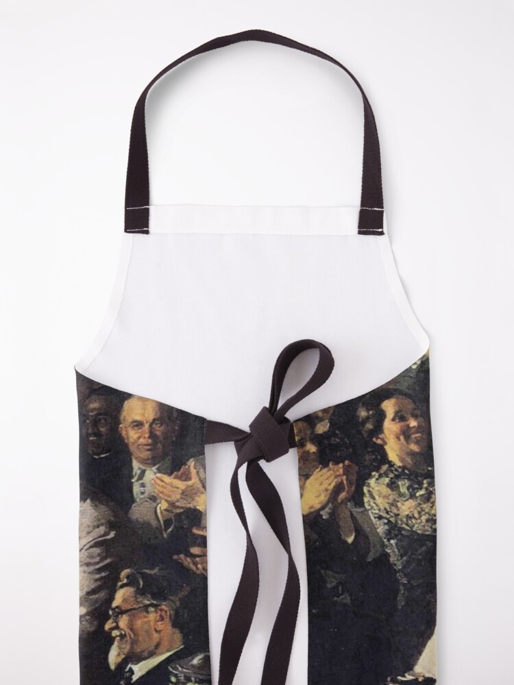 Alternate view of A political poster, the Soviet Union, Stalin, the leadership of the Soviet Union, the people, applause Apron