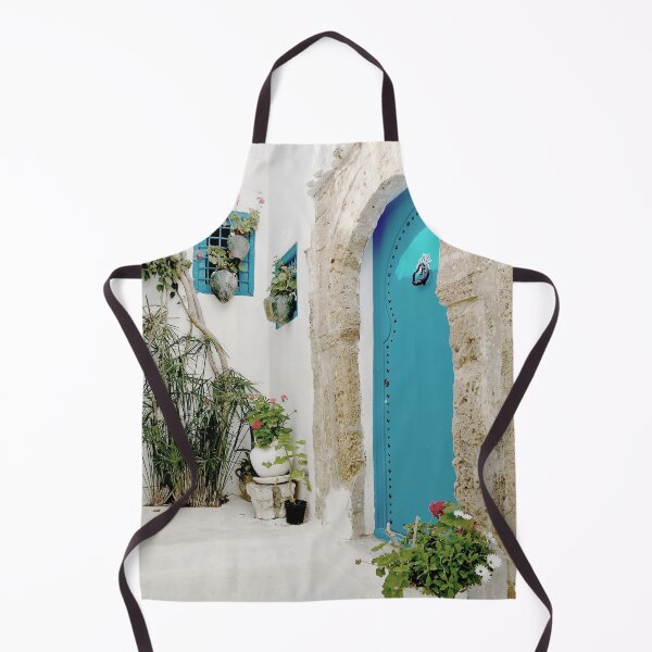 Item preview, Turquoise door in Sidi Bou Saïd, the blue town of Tunisia designed and sold by Melissa Peltenburg.