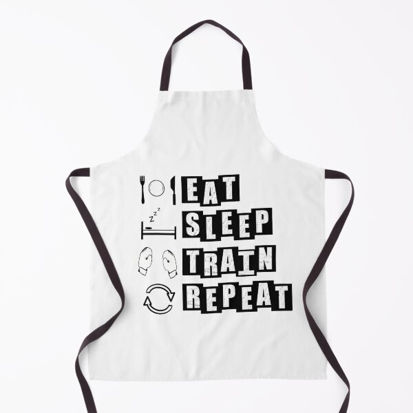Item preview, Eat, Sleep, Train, Repeat for Boxing - white designed and sold by BusyMonkeys.