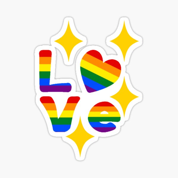 Rainbow Love Sticker For Sale By Cemilakbulut Redbubble