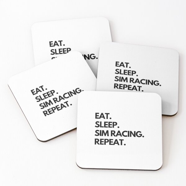 Item preview, Eat Sleep Sim Racing Repeat designed and sold by TheGreekGuy.