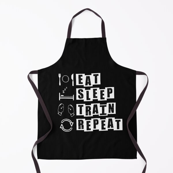 Item preview,  Eat, Sleep, Train, Repeat for Boxing - black designed and sold by BusyMonkeys.