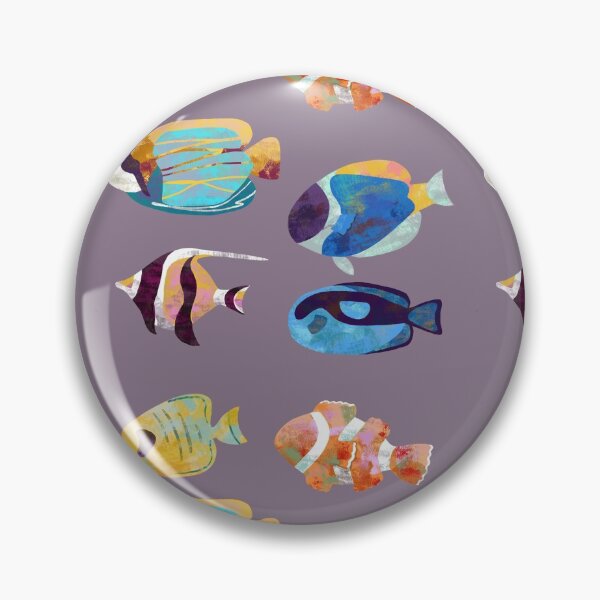Item preview, Purple Tropical Fish Pattern designed and sold by Amundahjane.