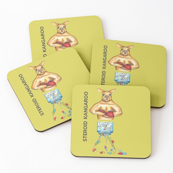 Item preview, STEROID KANGAROO by FrankenDuo confetti yellow designed and sold by FrankenDuo.