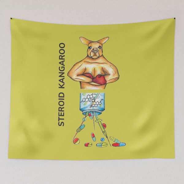 Item preview, STEROID KANGAROO by FrankenDuo confetti yellow designed and sold by FrankenDuo.