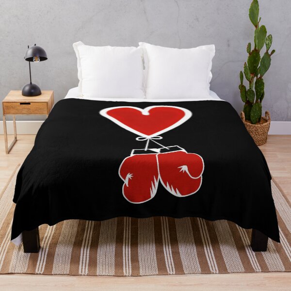 Item preview, I Love Boxing with Red Gloves - Black designed and sold by BusyMonkeys.