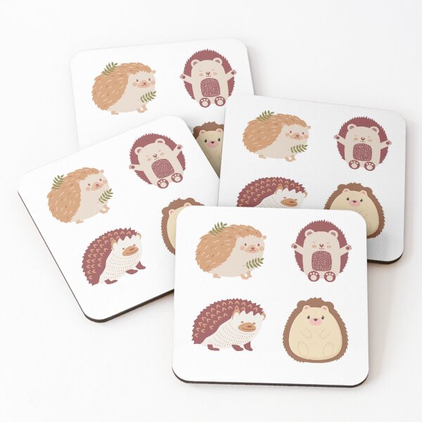 Item preview, Cute hedgehogs set designed and sold by Vaishnavi Deo.