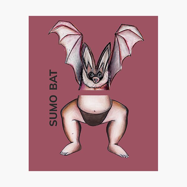 Item preview, SUMO BAT by FrankenDuo rouge vin designed and sold by FrankenDuo.